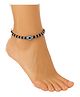 Kailash Creation Evil Eye Black Beads Anklet for Women | Pack of 1- 20 g