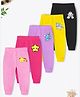Trampoline Cotton Blend Knit Pack Of 5 Star & Unicorn Printed Pajamas - Multi Colour