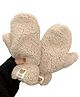 Priaansha Creation Knit Textured Gloves - Beige