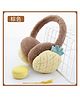 Priaansha Creation Fur Woven Pineapple Applique Detailed Earmuffs - Brown