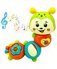 NEGOCIO Cartoon Design Caterpillar Insect Toy Battery Operated Interactive Baby Toys with Music and Light- PACK OF 1- COLOR MAY VARY