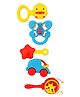NEGOCIO Plastic Colorful Grab Rattles Toys for New Born Baby & Infants, Early Age Toys for Kids- PACK OF 1- COLOR MAY VARY