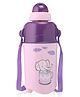 Milton Kool Trendy 400 Kids Insulated Leak Proof BPA Free Water Bottle with Straw & Elephant Print Purple - 370 ml