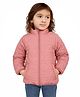 Nautinati Knit Full Sleeves Star Designed Light Winter Jacket - Pink