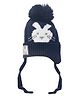 Kid-O-World Knit Bunny Designed Cap - Dark Blue - Diameter - 50 Cm