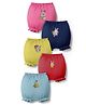 Doodle Poodle 100% Cotton Knit Bloomers With Bunny Print Pack of 5 - Multicolor