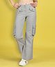 Cutiekins Woven Solid Cargo Pants - Grey