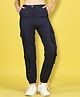 Cutiekins Woven Solid Cargo Pants - Navy Blue