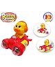 AKN TOYS Musical Bump and Go Duck Spaceship with Flashing Lights Toy for Boys and Girl - PACK OF 1 - ( COLOR MAY VARY )