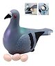 NEGOCIO Dove Laying Eggs Toy for Kids - 360 Degree Rotation B/O Toys for Kids, Light and Sound- PACK OF 1- COLOR MAY VARY