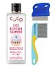 Coco Crush Anti Lice Shampoo with Fine Teeth Nit Comb & Long Handle Lice Comb - 100% Natural Care 50 ml