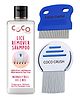 Coco Crush Anti Lice & Nits Shampoo Kit - With Fine Teeth Nit Comb & Stainless Steel Lice Comb 50 ml