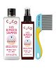 Coco Crush Ayurvedic Lice & Nits Treatment Kit - Herbal Shampoo, 50ml; Spray, 50ml; & Long Handle Comb 1Unit