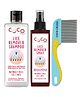 Coco Crush Ayurvedic Lice & Nits Treatment Kit - Herbal Shampoo, 100ml; Spray, 100ml; & Long Handle Comb 1Unit