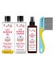 Coco Crush Safe Herbal Lice & Nits Removal - Ayurvedic Oil, 50ml; Shampoo, 50ml; Spray, 50ml & Long Handle Comb 1Unit