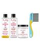 Kills Lice in 30 Mins  Herbal Oil, 200ml; Shampoo, 200ml; Cream Wash, 50g; & Long Handle Comb Kit | 100% Natural & Chemical-Free | Kids & Adults