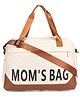 Multipurpose Spacious Mother Bag| Adjustable Shoulder Strap| Large Storage| Carry Handle| Durable Fabric| Stylish| Travel-Friendly Design| Water Resistant - Beige