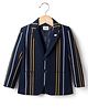 Noddy Full Sleeves Striped Blazer - Navy Blue