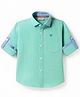 Rikidoos Full Sleeves Gingham Checked Shirt - Sea Green