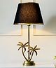 Casa Gold Antique Brass Finish Metal | Design Palm Tree | Table Lamp |Small