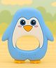 Totilo Penguin Shape Silicone Teether , BPA Free & Safe for Babies (Pack of 1)- Blue