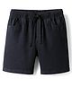 Kookie Kids Denim Above Knee Length Washed Shorts - Black