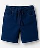Kookie Kids Denim Above Knee Length Solid Colour Short - Blue
