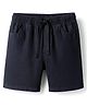 Kookie Kids Denim Above Knee Length Solid Colour Washed Short - Black