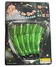 BookMyCostume Halloween Theme Glow in Dark Nails Fancy Dress - Green
