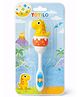 Totilo Baby Soft Bristle Toothbrush with kitten Handle - Gentle Oral Care with Travel Case (6M+) - Yellow