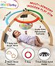 Intellibaby 10-in-1 Multi-Sensory Wooden Play Gym | Dual-Sided Spiral Mobile,Neem Wood Teethers,Ring,Black N' White Flashcards & Mirror |Paediatrician Approved |BIS Certified |For Gifting