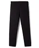 Pine Kids Cotton Lycra Knit Full Length Solid Colour Leggings - Black
