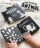 Intellibaby High Contrast Animal Board Book | Black N' White | Early Sensory Development | Newborn Visual Stimulation | Premium Quality | Baby Safe | BIS Certified | Educator Recommended | For Gifting