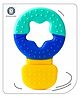 Aditi Toys Soft Silicone Little Star Shape Teether for Babies 4 Months, Soft & Durable Non Toxic BPA Free Teething Toy with Dual sided Textured Surface for Soothing Gums. (Colors As Per Availability)