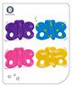 Aditi Toys Soft Silicone Pack of 4 Butterfly Shape Teether for Babies 4 Months, Soft & Durable Non Toxic BPA Free Teether with Dual sided Textured Surface for Soothing Gums(Colors As Per Availability)