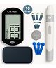 Dr. Odin Blood Glucose Monitoring System GDH-FAD Self And Professional Monitoring Meter Kit With Vial of 10 Strips, 10 Lancets And A Lancing Device.