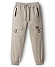 Kookie Kids Twill Woven Full Length Solid Colour Cargo Pant - Grey