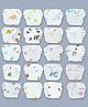 Honor Your Home 100% Cotton Muslin (6 Layer) Nappy Set Medium Pack Of 3 - White