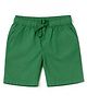 nuberry Cotton Woven Solid Shorts - Green