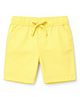 nuberry Cotton Woven Solid Shorts - Yellow