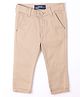 nuberry Cotton Woven Solid Pant - Beige