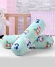 Babyhug Bolsters Penguin Print Set of 2 - Green| 100% Cotton Outer Cover| Soft Poly Filling| Safe Sleep| Girls and Boys| Protection from Crib Railing| New Born Gifting Option