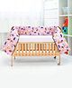 Babyhug 100% Cotton Cot Bumper Transport Print - Pink| Soft Protective Padding| Breathable & Comfortable| Washable| Easy to Assemble| Compact Folding for Storage| Prevents Bumping into Crib Sides