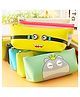 PARTEET Cute 12PCS Cartoon Printed Pencil Pouch with 3D Embossed Eyes | School & Office Stationery Bag and Perfect Birthday Party Return Gift For Kids.