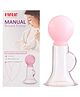 Farlin BF-638P Manual Breast Pump - Portable Handheld Breast Milk Pump with Soft Silicone Shield, Ergonomic Handle and Feeding Bottle for New Moms, BPA Free, Easy to Clean
