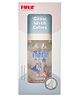 Farlin AB-31001(B) Standard Neck Glass Feeding Bottle 120 ml, 3M+, BPA-Free, Anti-Colic Silicone Nipple, Heat-Resistant, Baby Bottle for Newborns, Ergonomic Design, Easy to Clean