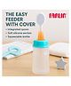 Farlin BF-193A-A BPA-Free Silicone Easy Feeder with Cover Soft Spoon Mess-Free Baby Food Feeder for Semi-Liquid Travel-Friendly Gentle on Gums Anti-Colic Design Non-Toxic - 180 ml