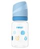Farlin AB-41022(B) Standard Neck PP Feeding Bottle BPA-Free Anti-Colic Silicone Nipple Ergonomic Baby Feeding Ideal for Newborns and Infants, Durable, Easy to Clean 140 ml - Blue