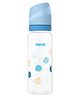 Farlin AB-41023(B) Standard Neck PP Feeding Bottle BPA-Free Anti-Colic Silicone Nipple Ergonomic Baby Bottle for Comfort Feeding Ideal for Newborns and Infants 240 ml - Blue