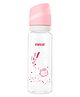 Farlin AB-41023 Standard Neck PP Feeding Bottle Babies BPA-Free Anti-Colic Silicone Nipple Ergonomic Easy-to-Clean Ideal for Newborns and Infants 240 ml - Baby Pink
